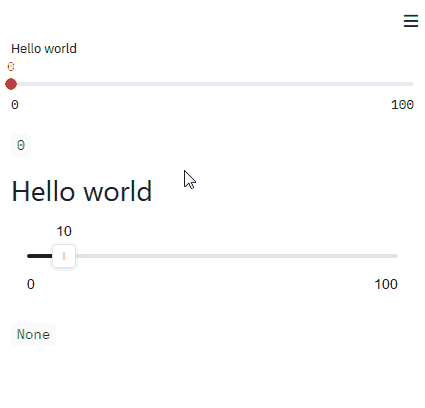 Compare native with custom slider