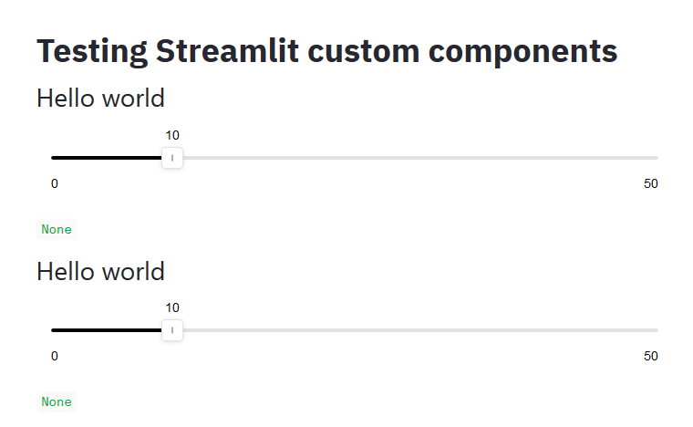 Two sliders Two sliders